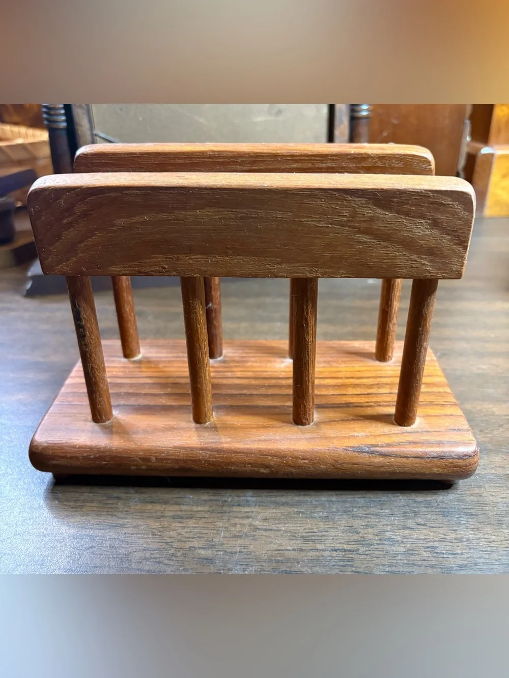 Wooden Napkin Holder - Brown